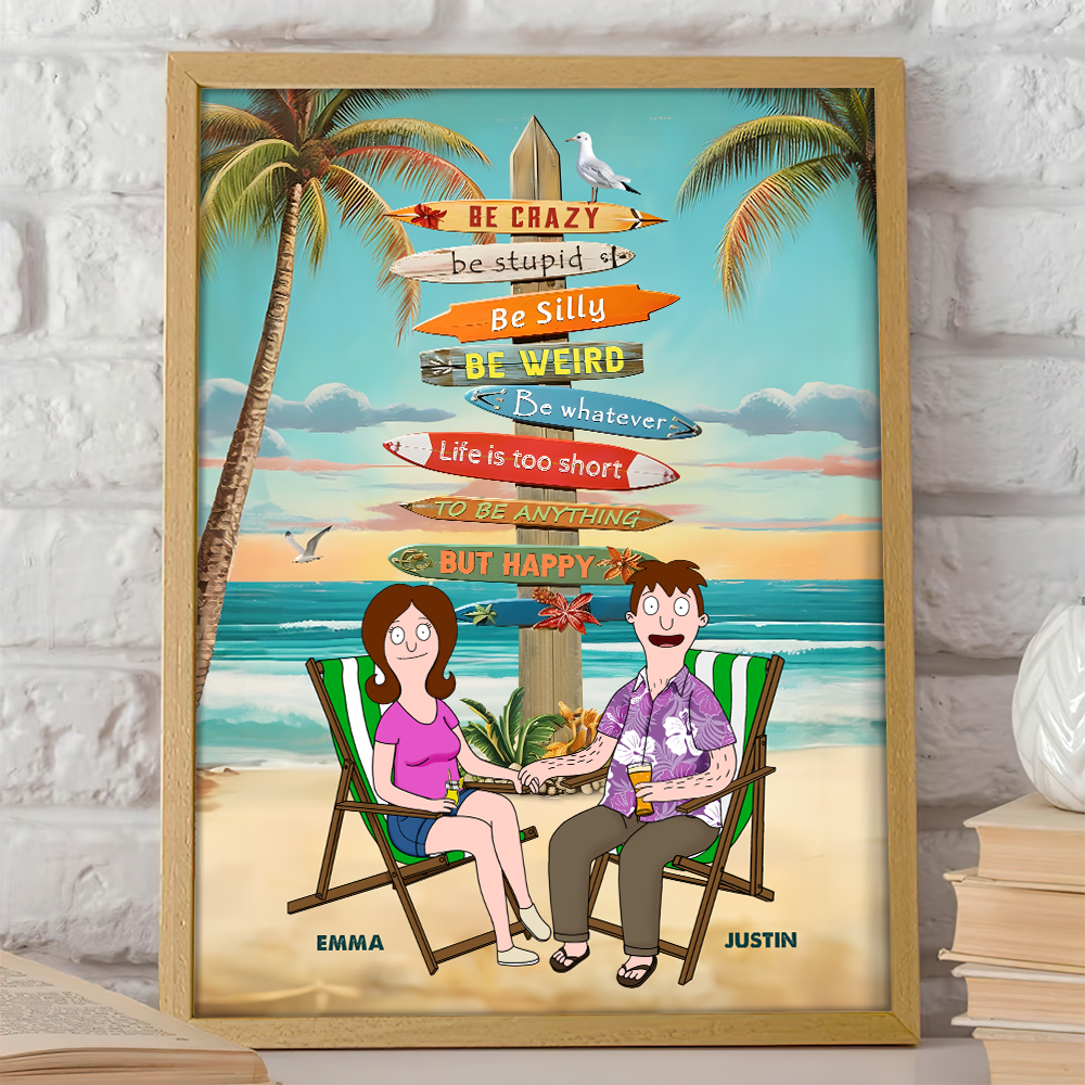 Personalized Gifts For Couple Canvas Print Life Is Too Short 01xqpu120225pa-Homacus