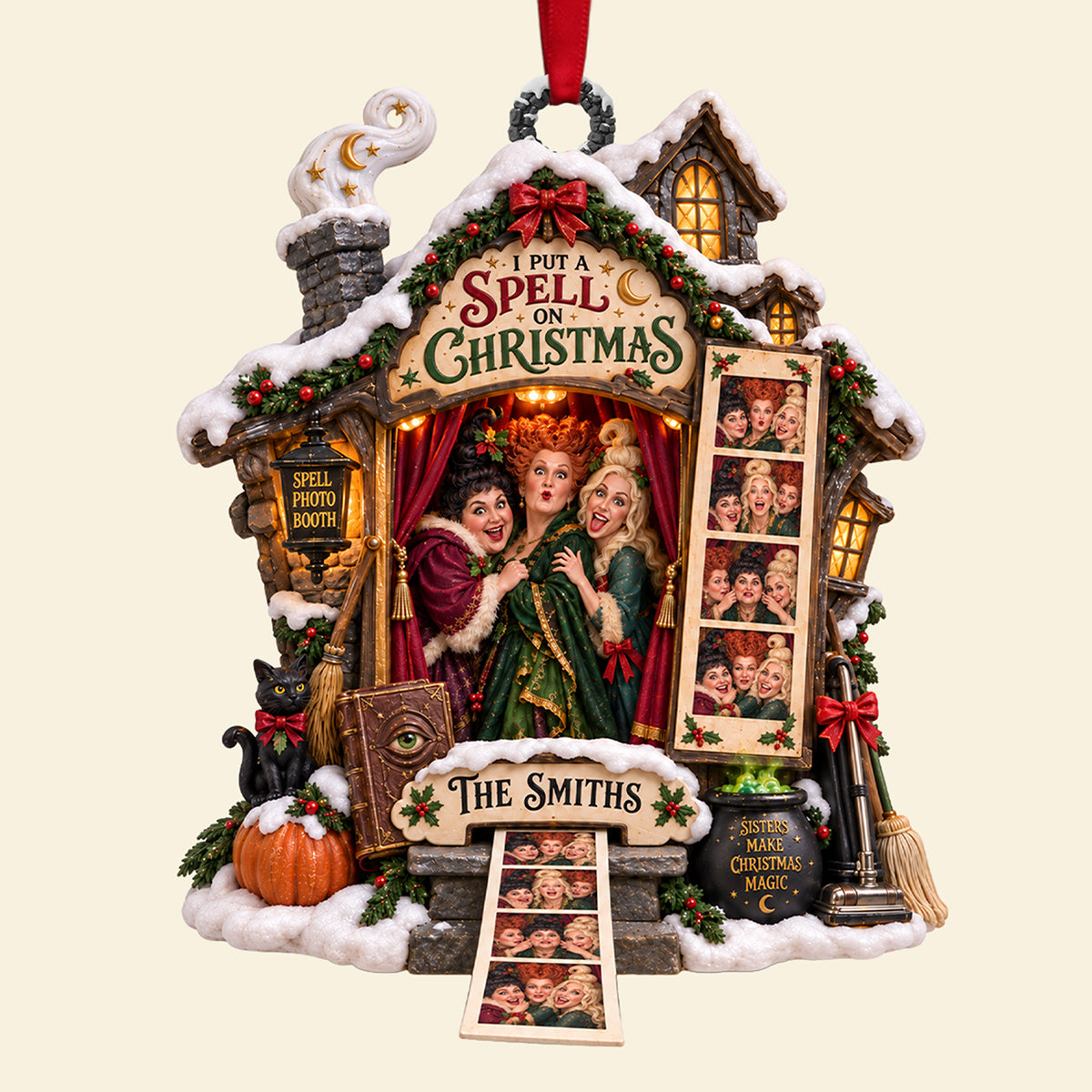 I Put A Spell On Christmas Ornament - Personalized Gifts For Christmas Ornament 02HATA220926-Homacus