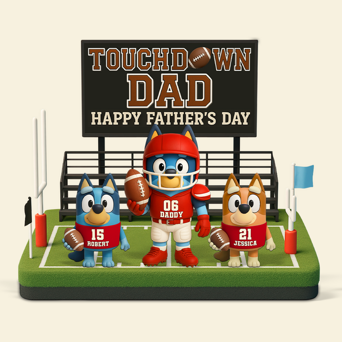 American Football Dad Acrylic Plaque - Personalized Gifts For Dad 03ohpu090525-Homacus
