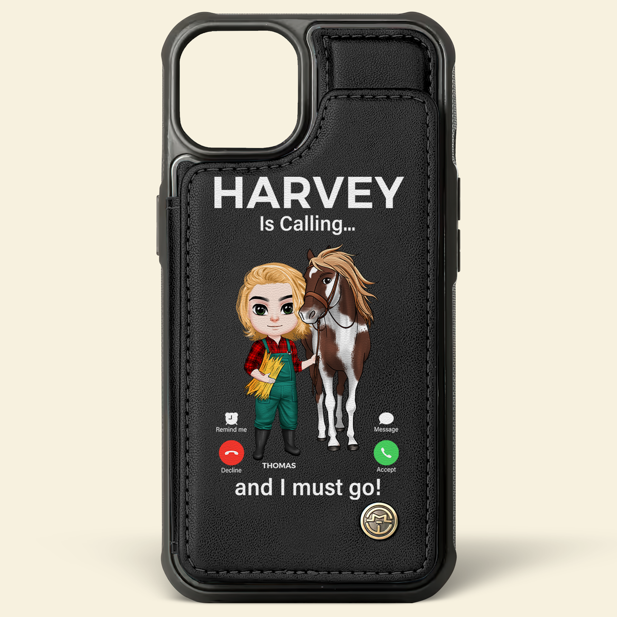 Personalized Gifts For Horse Lovers 04acpu190325 Leather Flip Wallet Phone Case-Homacus