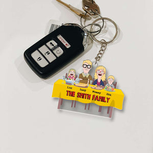 Personalized Gifts For Family Keychain Family Meal 04OHMH261224HG-Homacus