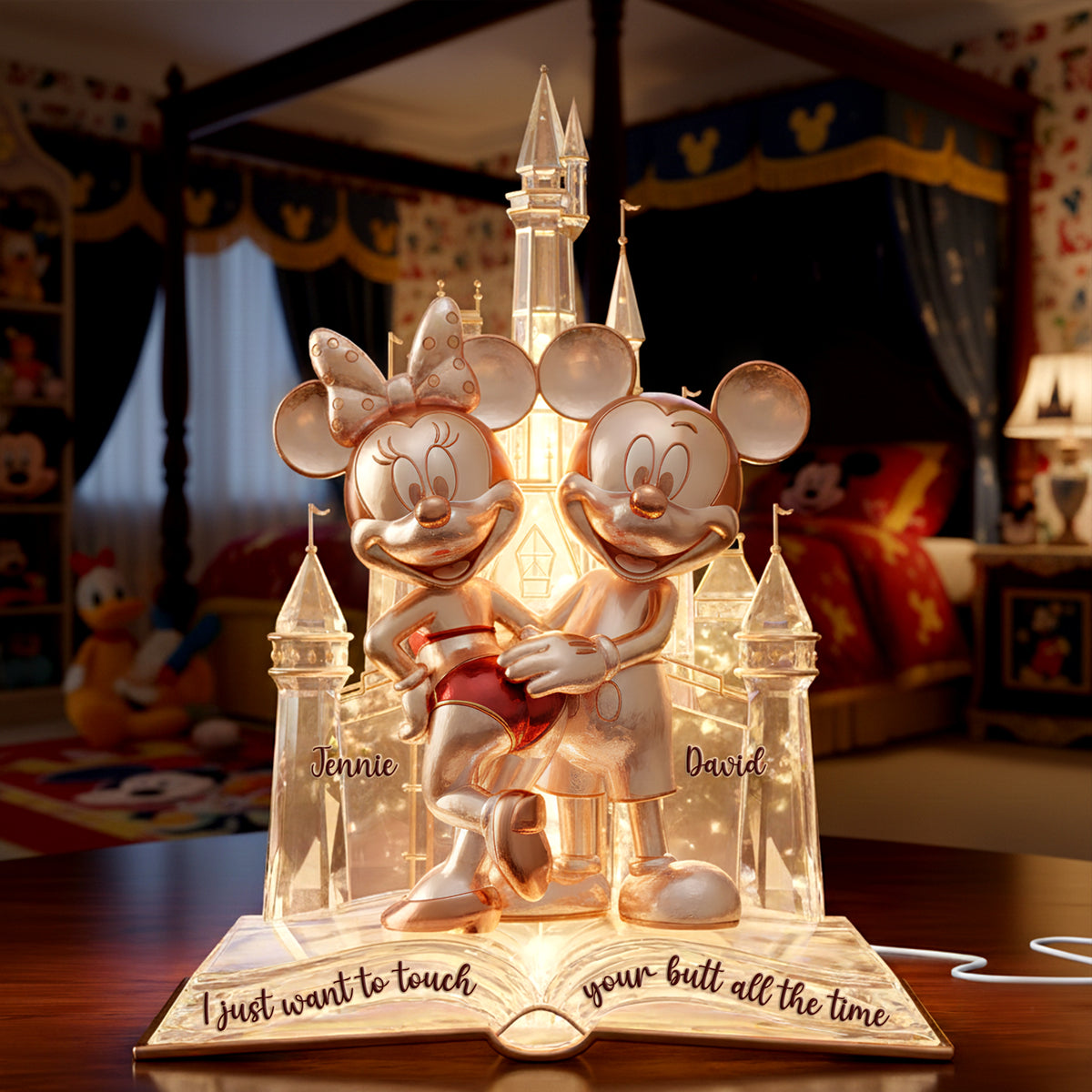 Cheeky Touch Couple Acrylic Light Box - Personalized Gift For Couples 04OHLU271125-Homacus