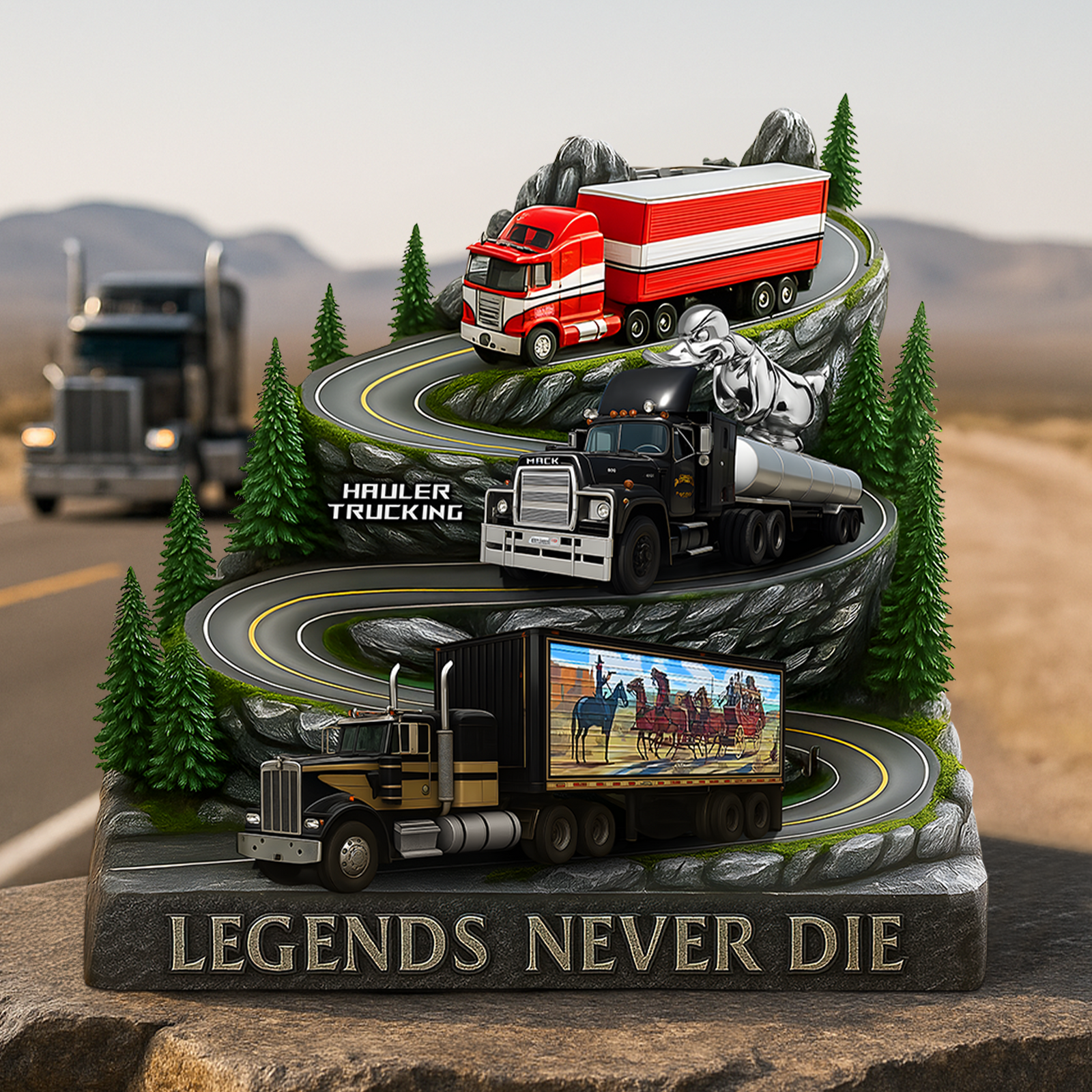 Classic Truck Movie Acrylic Plaque - Personalized Gifts For Trucker 03qhpu140625-Homacus