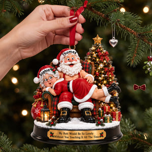 Naughty Lovers Christmas Ornament - Personalized Gifts For Couple 02NALU230926-Homacus