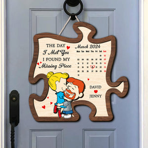 Personalized Gifts For Couple Wood Sign 02xqtn161224hg Found My Missing Piece-Homacus