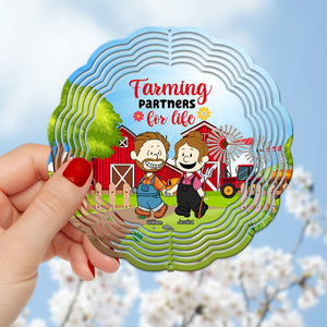 Personalized Gifts For Farmer Couple Wind Spinner 01kaqn220125hg-Homacus