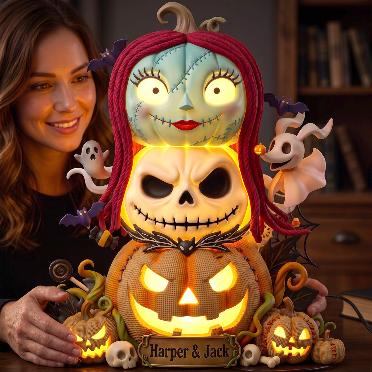 Spooky Pumpkin Acrylic Light Box - Personalized Gifts For Halloween 06hutn300726-Homacus