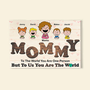 Personalized Gifts For Mom Canvas Print 02KADT181224HG-Homacus