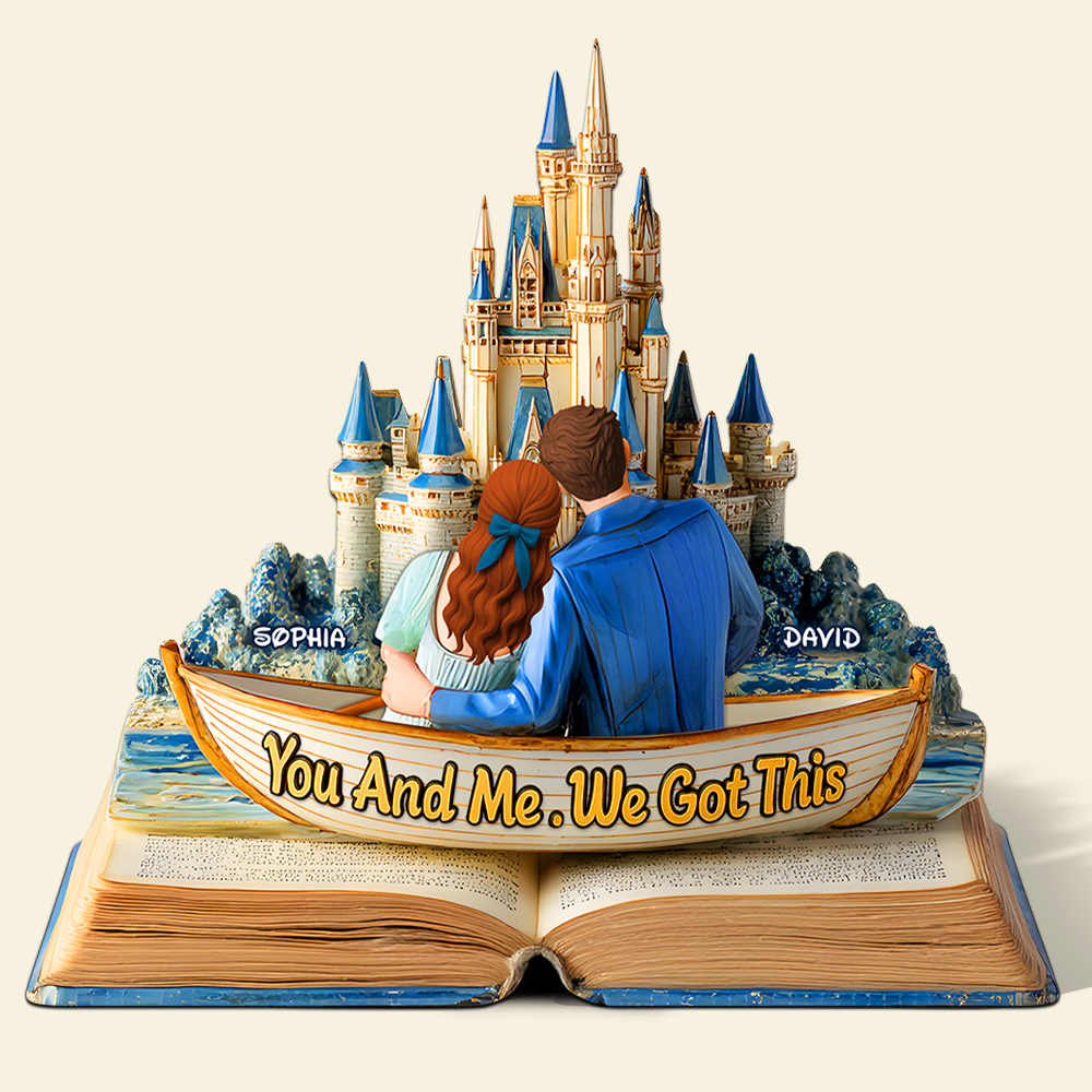 Back Hugging Couple Acrylic Plaque- Personalized Gift For Couple 01TGPU210525-Homacus