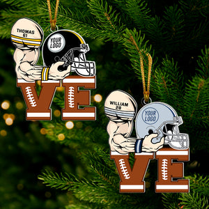 Personalized Gifts For American Football Lovers Christmas Ornament 04qnqn261024-Homacus