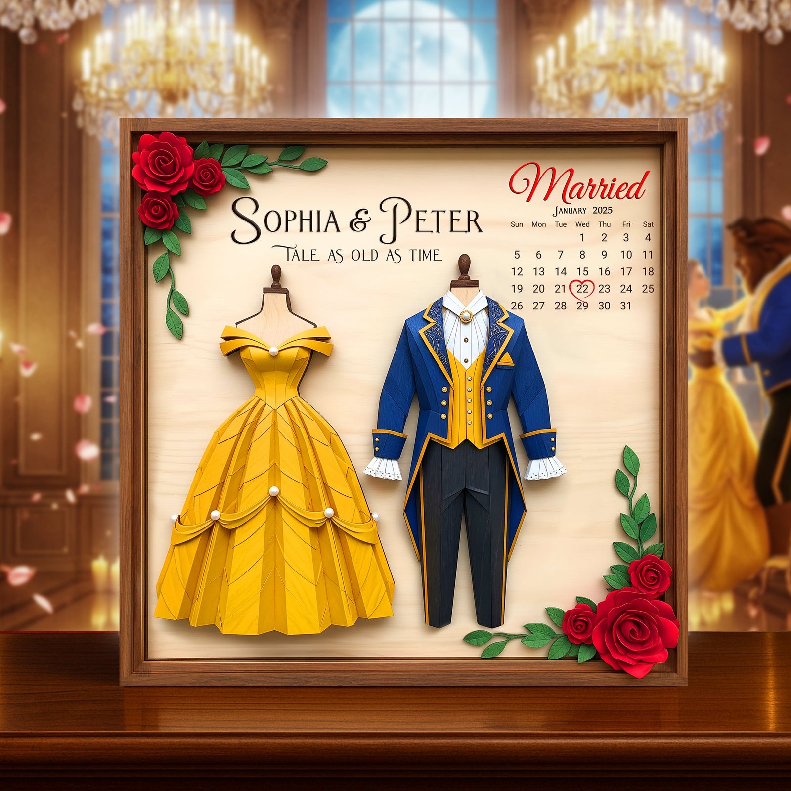 Dressed For Forever Acrylic Plaque - Personalized Married Gifts For Couple 02NALU240625-Homacus