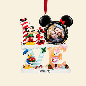 Custom Photo Couple Acrylic Ornament, Personalized Gifts For Christmas 03kita101025-Homacus