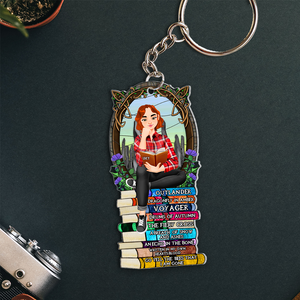 Personalized Gifts For Book Lover Keychain 05HUPU271224PA-Homacus