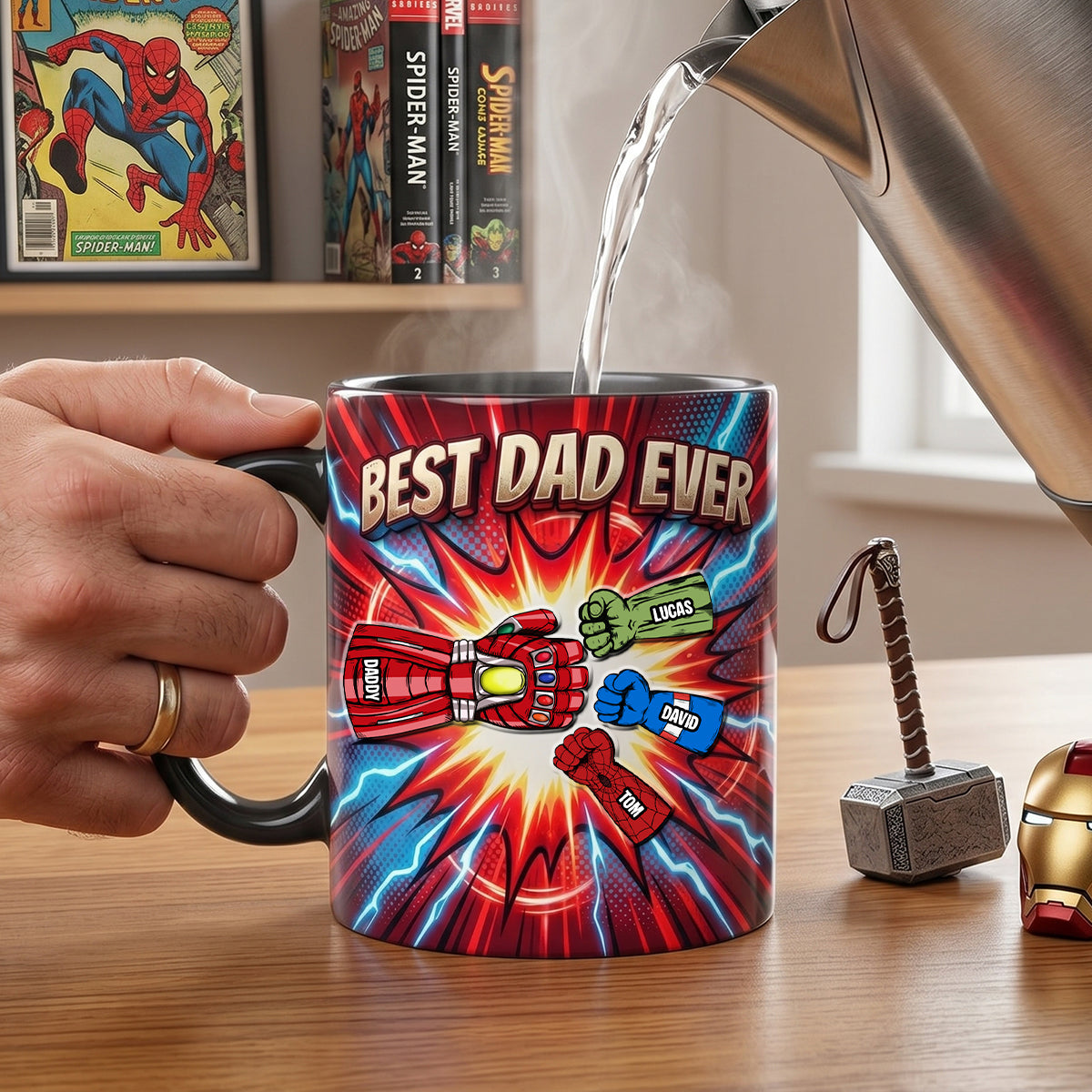Best Dad Ever Magic Coffee Mug - Personalized Gifts For Dads 03NATN160426-Homacus