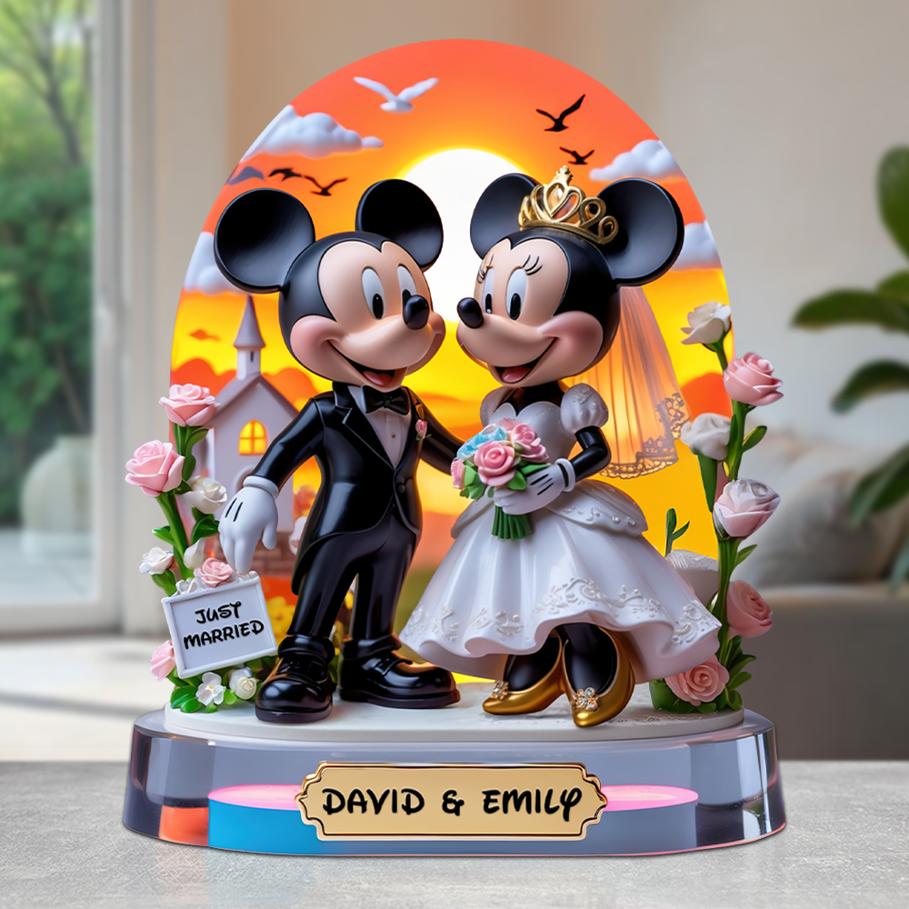 Just Married Couple Acrylic Plaque - Personalized Gifts For Couple 03topu060625-Homacus