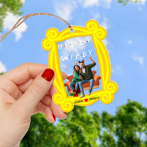 Personalized Custom Photo Christmas Gifts For Couple Acrylic Ornament 02KAQN111024-Homacus