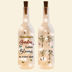 Personalized Gift For Grandma Bottle Lamp Zodiac Sign 04OHMH210225-Homacus