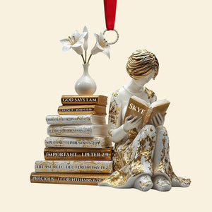 Book Girl Acrylic Ornament - Personalized Gifts For Book Lovers 01tgta101125-Homacus