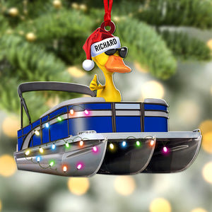 Personalized Pontoon Family Duck Christmas Ornament 07qhqn051021 PDO151124-Homacus