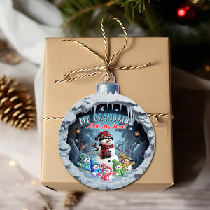 Personalized Gifts For Grandma Christmas Ornament 01qhtn131124 Cute Snowmies My Grandkids Melt My Heart-Homacus