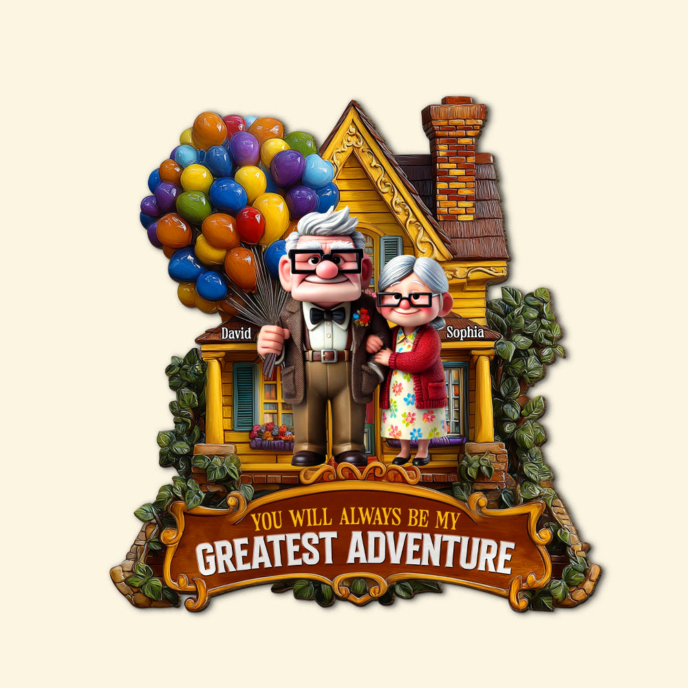 Greatest Adventure Wood Sign Personalized Gifts For Couple 02TGTN240525-Homacus