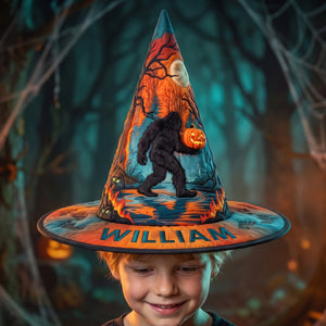 Squatching Through Halloween Quilted Witch Hat, Personalized Gifts For Bigfoot Lovers 05QHQN180826-Homacus