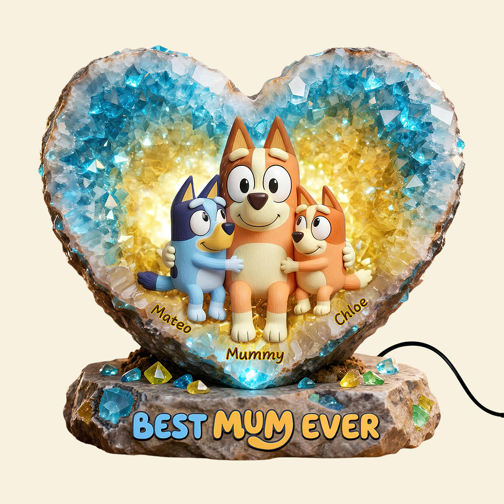Glowing Hug Motherhood Light Box Personalized Gifts For Mom 06HUDT140426-Homacus