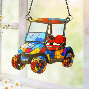 Golf Cart suncatcher - Personalized Gifts For Golf Lover 06PGPU110725-Homacus