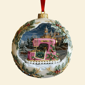 Antique Sewing Machine Ornament - Personalized Gifts For Sewing Lovers 06QHQN041125-Homacus