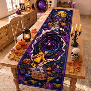 Spooky Halloween Quilted Table Runner - Personalized Gifts For Halloween 03hadt120826-Homacus