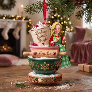 Baker’s Christmas Ornament - Personalized Gifts For Bakers 02totn250926-Homacus