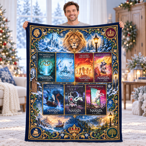 Magical Kingdom Book Collection Blanket - Personalized Gifts For Fantasy Lovers 07naqn081026-Homacus