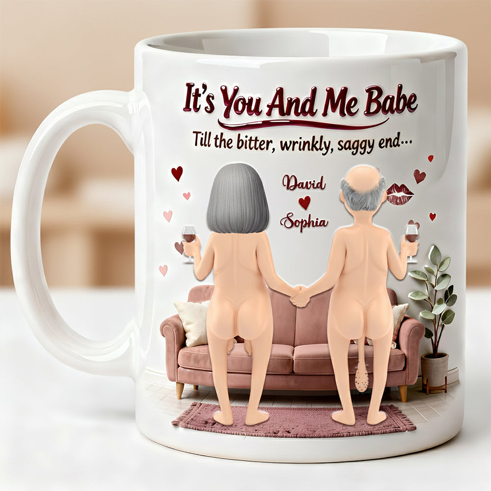 Cheers Old Couple Mug Personalized Gifts For Couple 02NADT070126