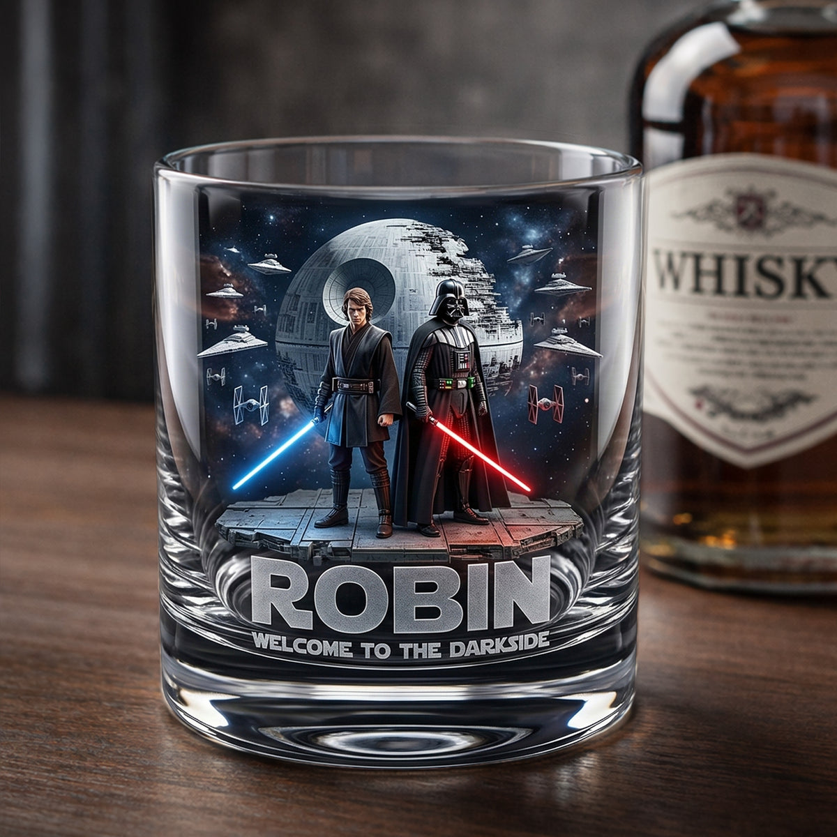 Space Adventure Round Glass - Personalized Gifts For Sci-Fi Lovers 06palu100326-Homacus