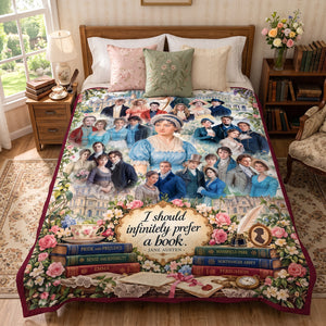 Regency Fiction Blanket - Personalized Gifts For Reading Lovers 06qhtn081026-Homacus
