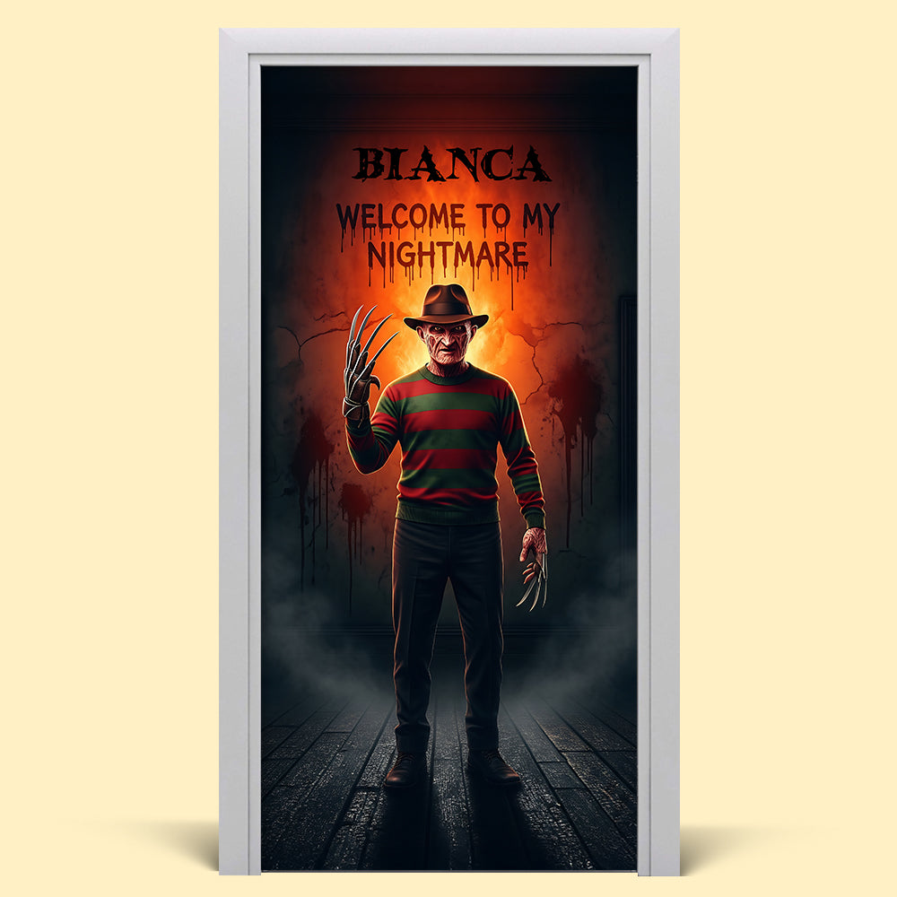 Horror Character Door Cover - Personalized Gifts For Horror Lovers 02pgta200825-Homacus