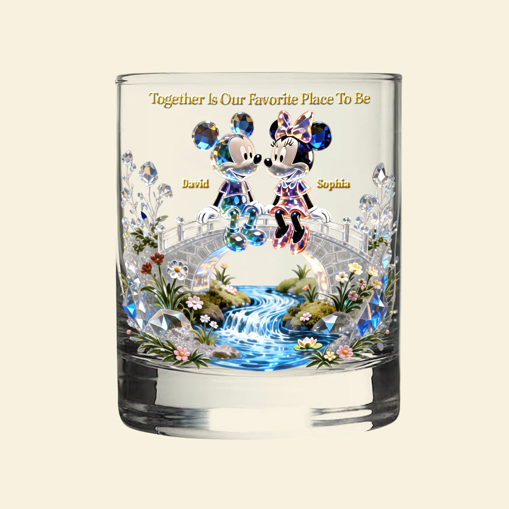 Forever Love Round Glass - Personalized Gifts For Couple 01OHQN230126-Homacus