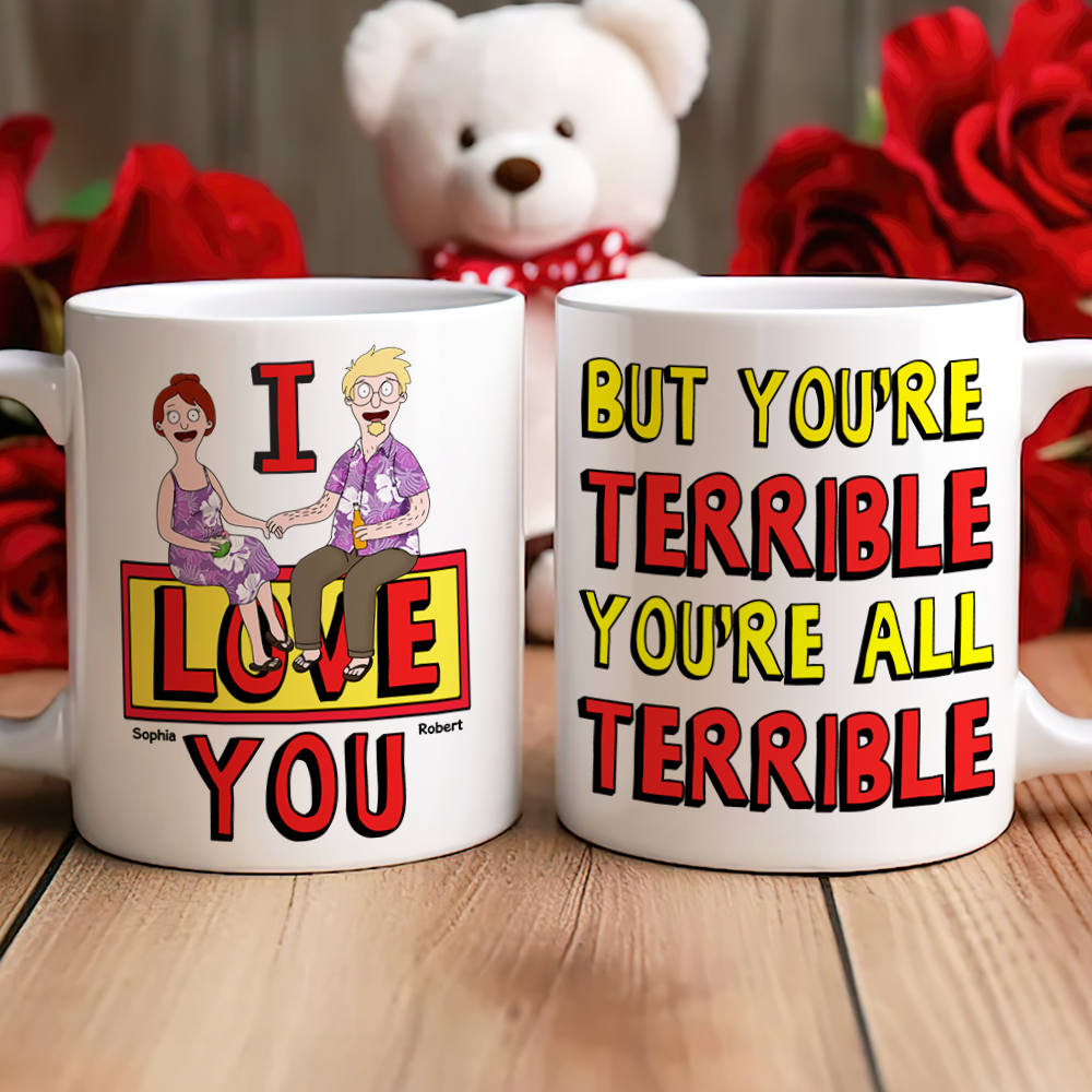 Personalized Gifts For Couple Coffee Mug 02ohpu140225pa I Love You-Homacus