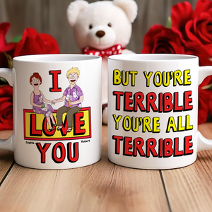 Personalized Gifts For Couple Coffee Mug 02ohpu140225pa I Love You-Homacus