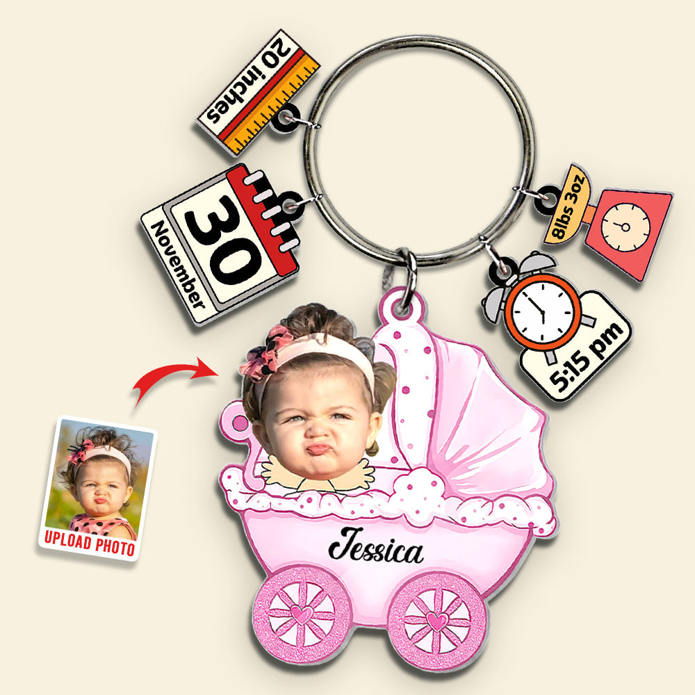 Custom Photo Gifts For Baby Tag Keychain 02XQDT191224-Homacus