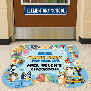 Best Class Ever Shape Doormat- Personalized Gifts For Teacher 02HULU020825-Homacus