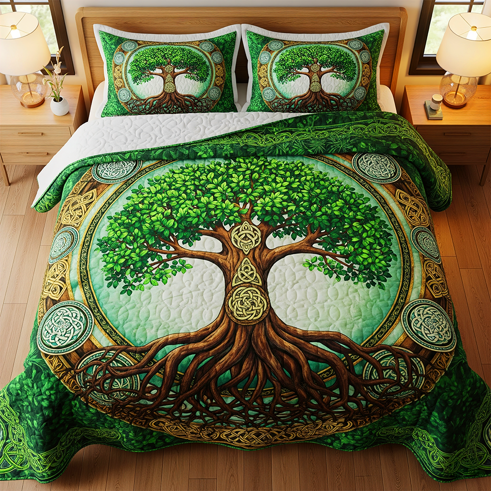Tree Of Life Quilt Bedding Set Special Line 02HUPU150725-Homacus