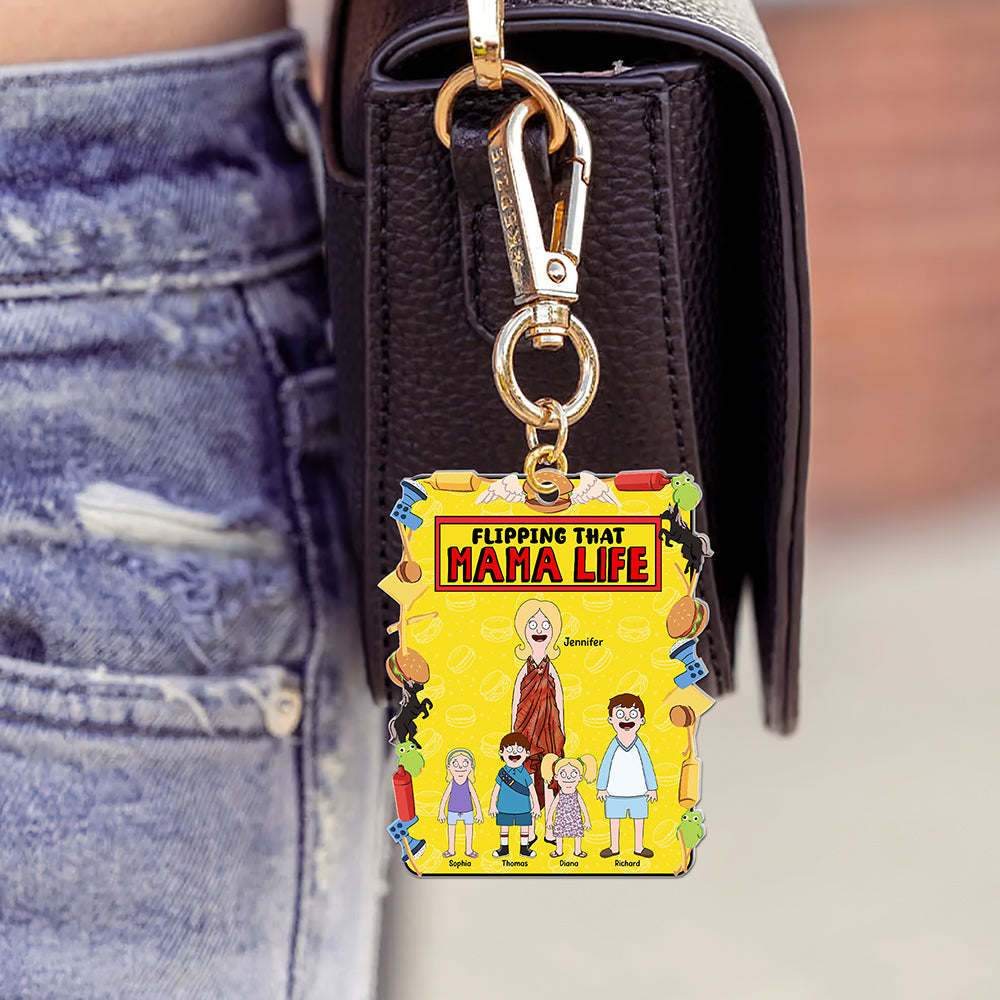 Personalized Gifts For Mom Keychain Flipping That Mama Life 02TOQN100325HG-Homacus