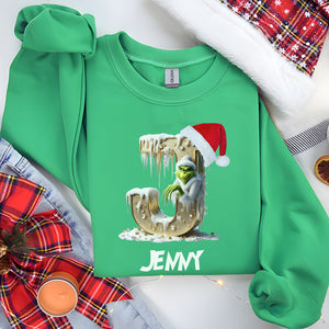 Personalized Gifts For Family Christmas Shirt Alphabet Name 01OHMH311024-Homacus