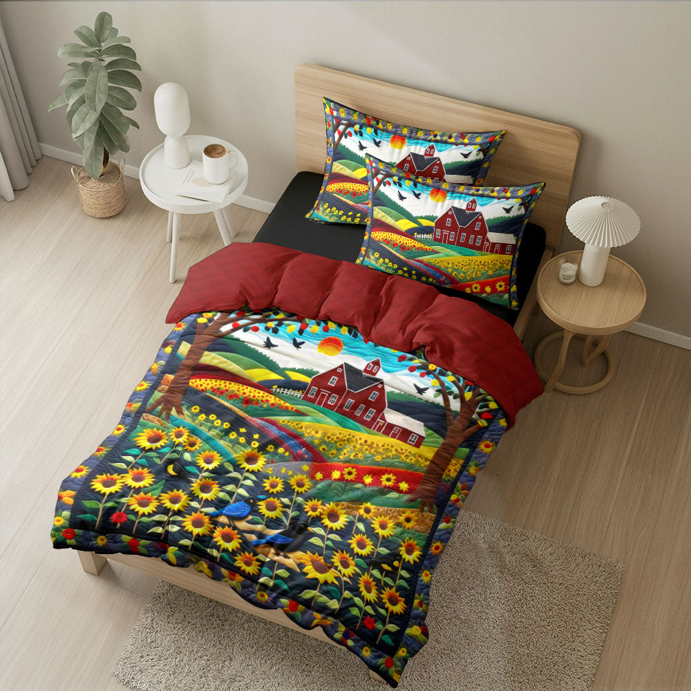 Gifts For Farm Lover Quilt Bed Set 065huti180125-Homacus