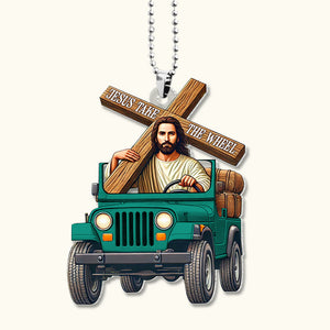 Gifts For Christian Car Ornament 05ohtn070125 Jesus Take The Wheel-Homacus