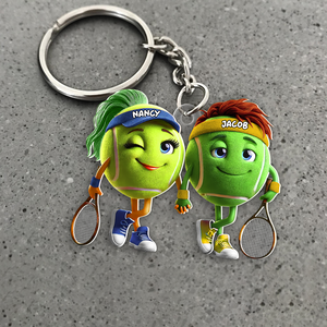 Personalized Gifts For Tennis Couple Keychain 04kapu051224-Homacus