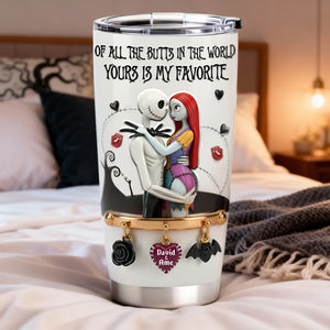 Playful Spooky Couple Tumbler - Personalized Gift For Couples 02NALU070126