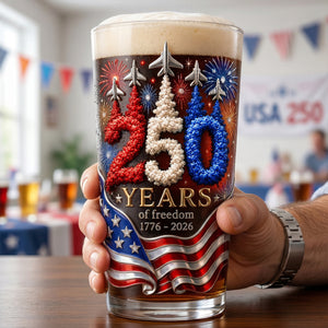 Independence Anniversary Tumbler Glass - Personalized Patriotic Gifts 04TOTN270526