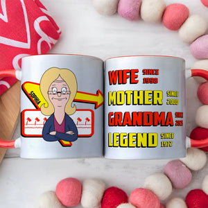 Personalized Gifts For Grandma Coffee Mug - Wife Mother Legend 01TGLU050325HG-Homacus